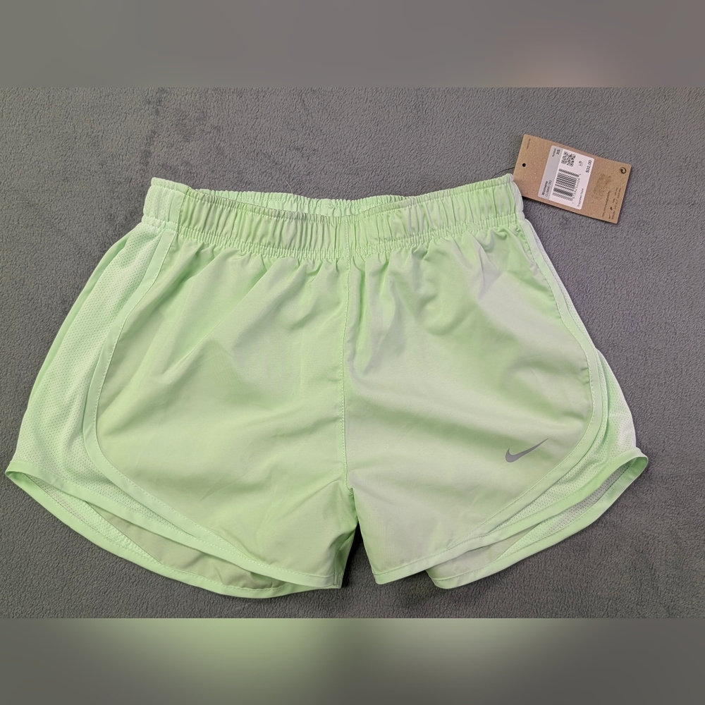 Nike Tempo Brief Lined Heathered Running Shorts Vapor Green Women’s XS NWT